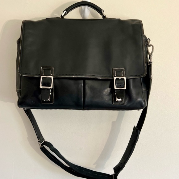 Coach Bags Coach Euc 5a6 Transatlantic Xl Leather Travel Bag